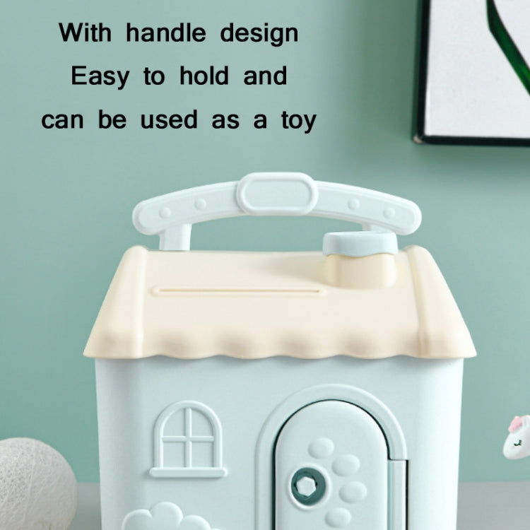 Tirelire de rangement souhaitée pour dessin animé pour enfants, Petite maison bleue, Petite maison rose