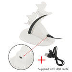 Support de charge double pour manettes IPLAY avec micro-USB et poignée, compatible PS4 et Xbox One. Compatible avec les manettes PS4 et Xbox One.