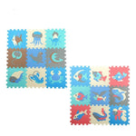 Ensemble de 9 tapis en mousse EVA marine modulables pour enfants, jouets éducatifs puzzle antidérapants et anti-chute pour ramper