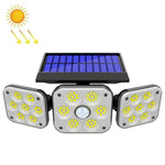 Appliques murales solaires rotatives à 3 têtes, à détecteur de mouvement, étanches, pour jardin et rue, 112 LED, 138 LED, 132 COB
