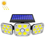 Appliques murales solaires rotatives à 3 têtes, à détecteur de mouvement, étanches, pour jardin et rue, 112 LED, 138 LED, 132 COB