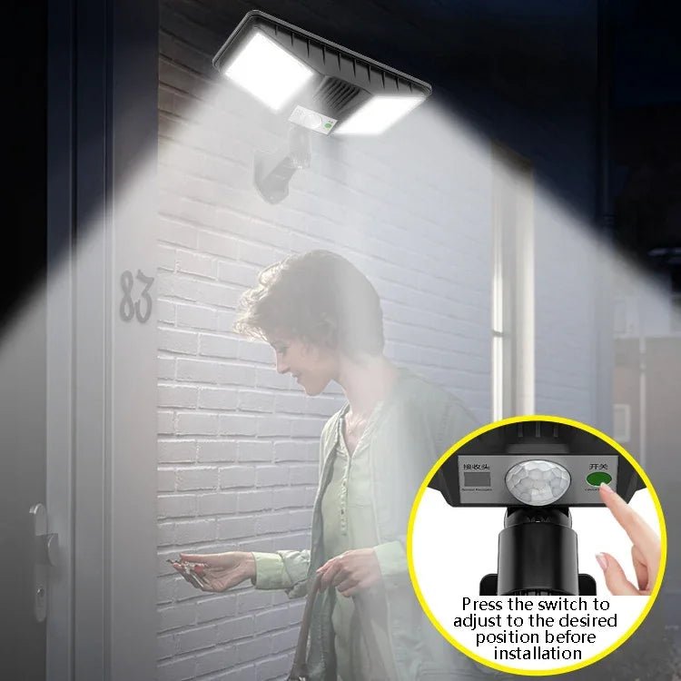 TG-TY081 Lampe Murale Solaire LED à Détection Corporelle Étanche pour Extérieur avec Télécommande, Style : 138 LED Intégré, 160 LED Intégré, 138 COB Intégré, 160 COB Intégré, 138 LED Séparable, 160 LED Séparable, 138 COB Séparable         ...