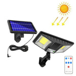 TG-TY081 Lampe Murale Solaire LED à Détection Corporelle Étanche pour Extérieur avec Télécommande, Style : 138 LED Intégré, 160 LED Intégré, 138 COB Intégré, 160 COB Intégré, 138 LED Séparable, 160 LED Séparable, 138 COB Séparable         ...