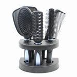 Peigne à Cheveux 6 en 1 avec Socle, Peigne de Massage pour le Cuir Chevelu, Peigne de Beauté