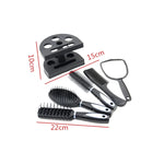 Peigne à Cheveux 6 en 1 avec Socle, Peigne de Massage pour le Cuir Chevelu, Peigne de Beauté