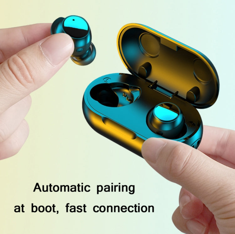 Écouteurs mini-intra-auriculaires de sport TWS-22 Bluetooth 5.0 étanches anti-bruit avec commandes tactiles, noir, blanc, orange, rose