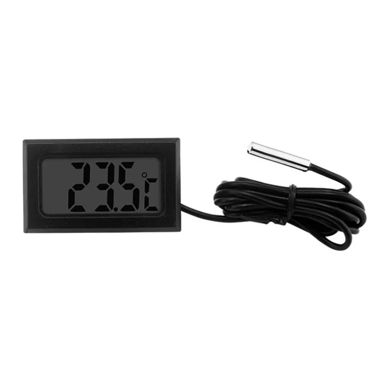 Thermomètre numérique pour aquarium avec sonde étanche, longueur de câble : 5m (Noir), 1m (Noir), 1m (Blanc), 2m (Noir), 2m (Blanc), 5m (Noir)