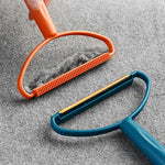 Brosse anti-bouloches pour cheveux, manteau en laine pour vêtements d'hiver, épilateur manuel et brosse anti-poils, bleu, orange