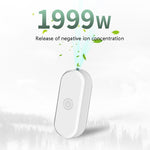 Purificateur d'air portable EP206, collier ioniseur négatif, coloris noir ou blanc
