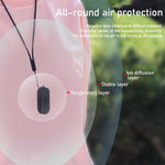 Purificateur d'air portable EP206, collier ioniseur négatif, coloris noir ou blanc