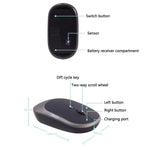 M030 4 Keys 1600DPI Laptop Office Mute Mouse, Style:, Wireless (Ink Green), Wireless (Blue), Wireless (Pink), Wireless (Gray), Wireless (White), Wireless (Black), Double Mode (Ink Green), Dual Mode (Pink), Double Mode (Gray), Double Mode (White)