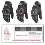 GHOST RACING GR-ST04 Gants de moto anti-chute pour le cyclisme à doigt complet, L, XXL, M, XL