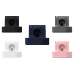 Support de chargement de montre intelligente 2 en 1, support de chargement de montre en silicone de bureau pour Apple Watch, noir, blanc, rose, bleu profond, gris