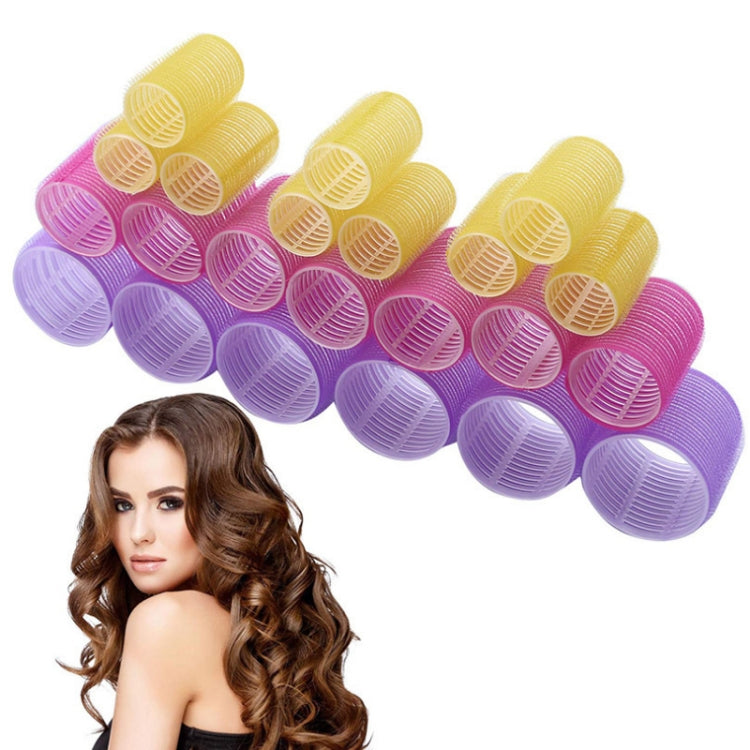Lot de 12 bigoudis auto-adhésifs pour cheveux, outils de coiffure moelleux, livraison de couleur aléatoire, 63x44mm, 63x32mm, 63x40mm, 63x24mm, 63x36mm, 63x48mm, 63x28mm