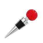 Bouchon de vin rouge en forme de boule de cristal, en alliage de zinc et diamant, pour conserver le vin, coloris : blanc, rose, grand rouge, noir, noir brillant, AB, bleu lac