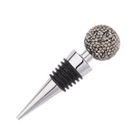 Bouchon de vin rouge en forme de boule de cristal, en alliage de zinc et diamant, pour conserver le vin, coloris : blanc, rose, grand rouge, noir, noir brillant, AB, bleu lac