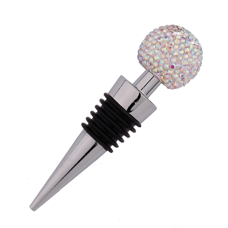 Bouchon de vin rouge en forme de boule de cristal, en alliage de zinc et diamant, pour conserver le vin, coloris : blanc, rose, grand rouge, noir, noir brillant, AB, bleu lac