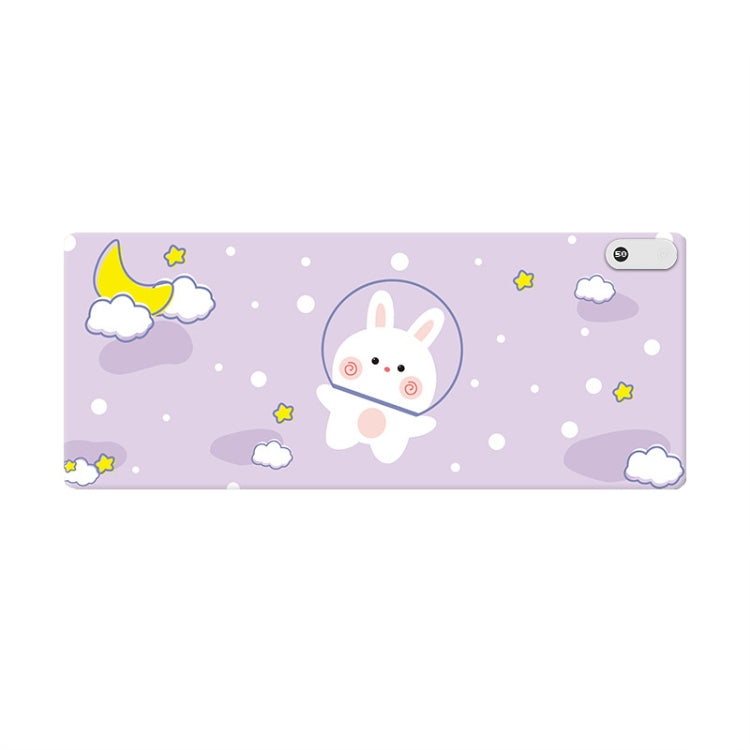 Tapis de souris chauffant électrique intelligent avec affichage numérique et minuterie pour bureau, prise CN, Lapin 80x33cm, Noir 80x33cm, Vert 60x36cm, Gris 60x36cm