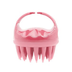 Brosse de massage ronde en silicone pour le lavage des cheveux (utilisation sèche et humide) multifonction, rose, violette, verte, noire, bleue, rouge, jaune, grise