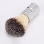 Outil de rasage manuel en acier inoxydable, brosse à barbe pour poils d'animaux, pour remuer et mousser, bol + blaireau, blaireau unique