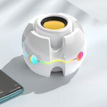 Effet lumière RGB Gyro forme enceinte Bluetooth sans fil, Blanc, Rose, Bleu, Noir, Rouge