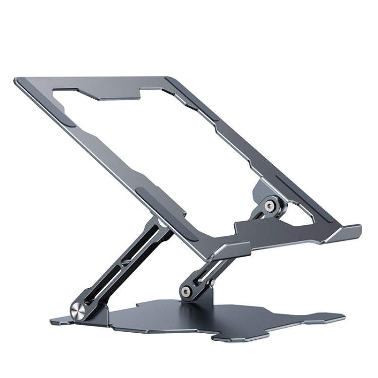 Support pliable intégré pour ordinateur portable Dissipation thermique creuse Support de bureau plat, Gris sidéral, Argent lunaire