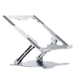 Support pliable intégré pour ordinateur portable Dissipation thermique creuse Support de bureau plat, Gris sidéral, Argent lunaire