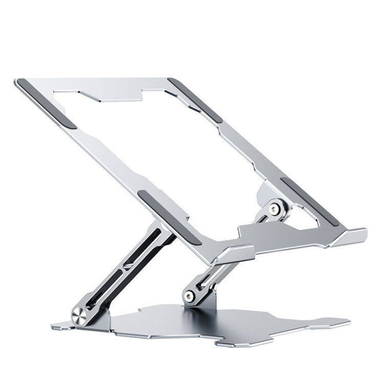Support pliable intégré pour ordinateur portable Dissipation thermique creuse Support de bureau plat, Gris sidéral, Argent lunaire