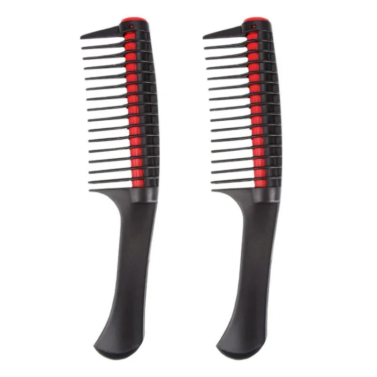 2 PIÈCES 0089 Brosse de coiffure de salon de coiffure peigne à rouleaux en forme de cœur pour cheveux lisses outils de coiffure