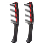 2 PIÈCES 0089 Brosse de coiffure de salon de coiffure peigne à rouleaux en forme de cœur pour cheveux lisses outils de coiffure