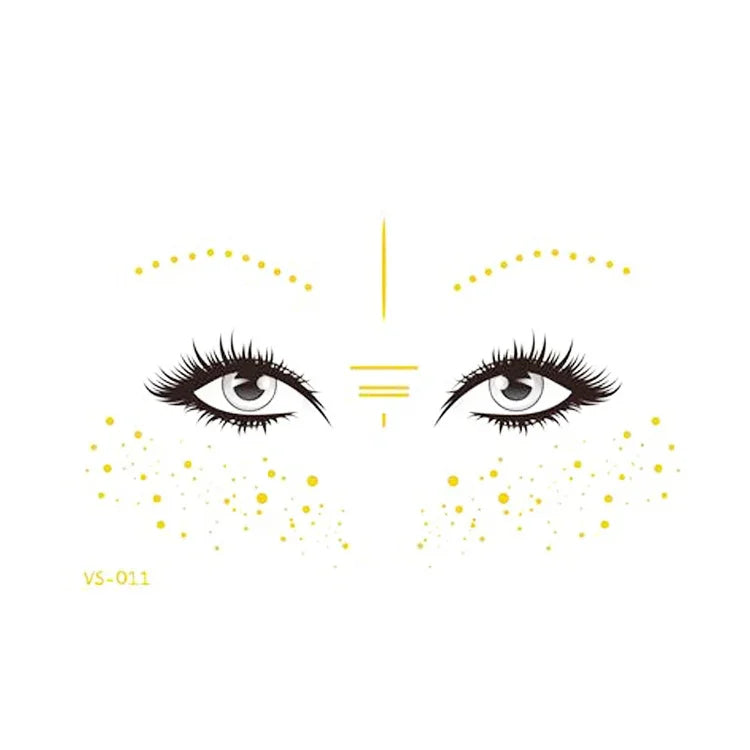 20 autocollants de tatouage pour le visage, étanches, pour fête, mascarade, VS-011, VS-012, VS-013, VS-014, VS-015, VS-016, VS-017, VS-018, VS-019, VS-022, VS-023, VS-024, VS-025, VS-027, VS-028, VS-029, VS-030, VS-031, VS-032, VS-033
