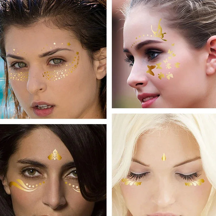 20 autocollants de tatouage pour le visage, étanches, pour fête, mascarade, VS-011, VS-012, VS-013, VS-014, VS-015, VS-016, VS-017, VS-018, VS-019, VS-022, VS-023, VS-024, VS-025, VS-027, VS-028, VS-029, VS-030, VS-031, VS-032, VS-033