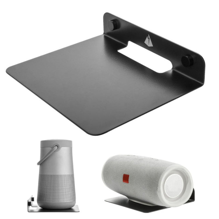 Support mural universel en métal pour enceinte Bluetooth, Dimensions : 15,5 x 13 x 3 cm