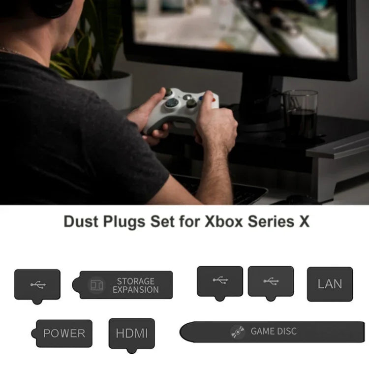 Kit anti-poussière pour console Xbox Series S/X, bouchon anti-poussière, style : édition standard, édition Deluxe