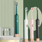 AW-175 Brosse à dents électrique sonique USB pour adulte, pour couple, Blanc, Rose, Vert, Noir