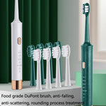 AW-175 Brosse à dents électrique sonique USB pour adulte, pour couple, Blanc, Rose, Vert, Noir