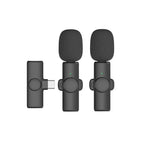Microphone sans fil lavalier pour téléphone mobile, tournage vidéo en direct, petit microphone, 8 broches direct 1 à 1, Type C 1 à 1, Type-C 1 à 2