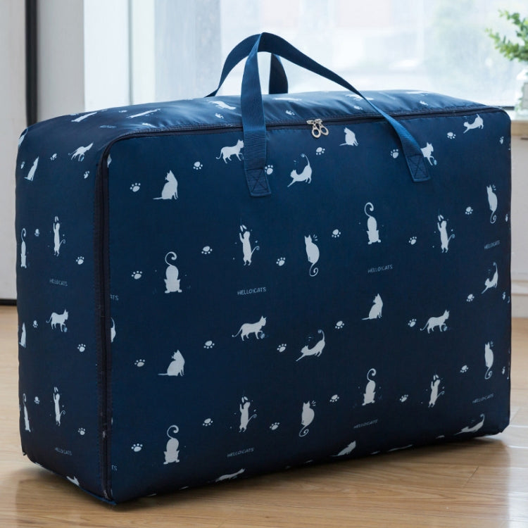 Sac de rangement zippé portable pour couette en tissu Oxford, résistant à l'humidité et imperméable, idéal pour les déménagements, 55x33x20cm, 58x38x22cm, 60x50x25cm