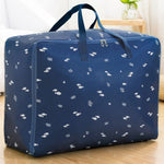 Sac de rangement zippé portable pour couette en tissu Oxford, résistant à l'humidité et imperméable, idéal pour les déménagements, 55x33x20cm, 58x38x22cm, 60x50x25cm
