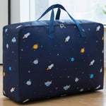 Sac de rangement zippé portable pour couette en tissu Oxford, résistant à l'humidité et imperméable, idéal pour les déménagements, 55x33x20cm, 58x38x22cm, 60x50x25cm