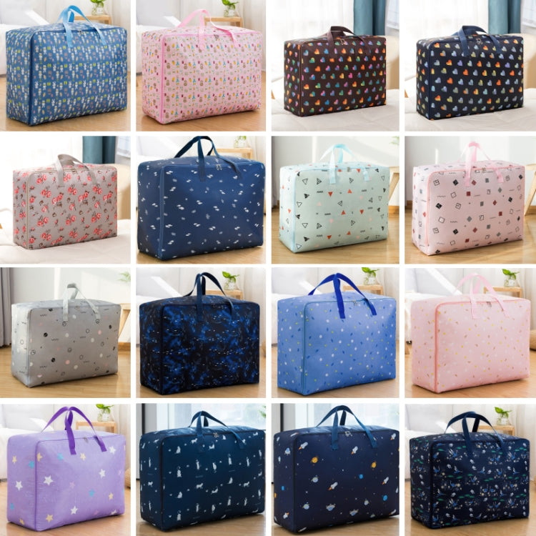 Sac de rangement étanche et résistant à l'humidité en tissu Oxford, sac de déménagement portable à fermeture éclair, 70x50x30cm