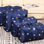 Sac de rangement étanche et résistant à l'humidité en tissu Oxford, sac de déménagement portable à fermeture éclair, 70x50x30cm