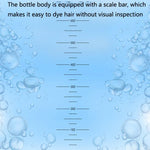 Bouteille vide avec peigne applicateur pour coloration capillaire et soin des cheveux, transparent, pour les outils de coiffure, noir, bleu, rose