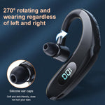 Q20 Casque Bluetooth 5.2 Sportif Stéréo avec Affichage Numérique et Crochet d'Oreille, Q20 Noir, Q20 Blanc, Q20 Vert, Q20 Rose, Q20 Jaune, Q20 Bleu