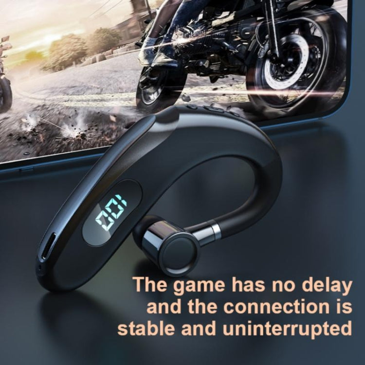 Q20 Casque Bluetooth 5.2 Sportif Stéréo avec Affichage Numérique et Crochet d'Oreille, Q20 Noir, Q20 Blanc, Q20 Vert, Q20 Rose, Q20 Jaune, Q20 Bleu