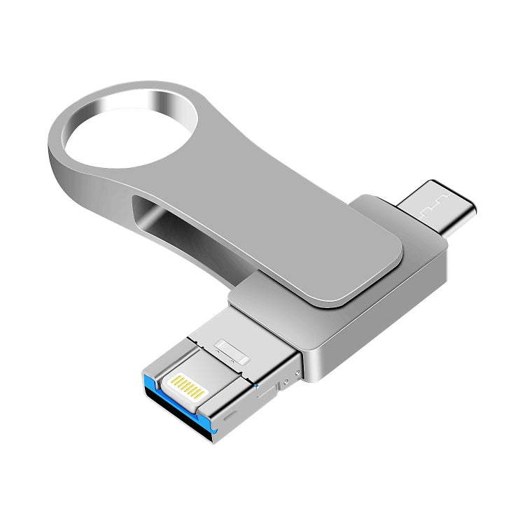 Clé USB en métal 3-en-1 pour ordinateur mobile USB 3.0 + 8 broches + USB-C / Type-C, 8 Go, 16 Go, 32 Go, 64 Go