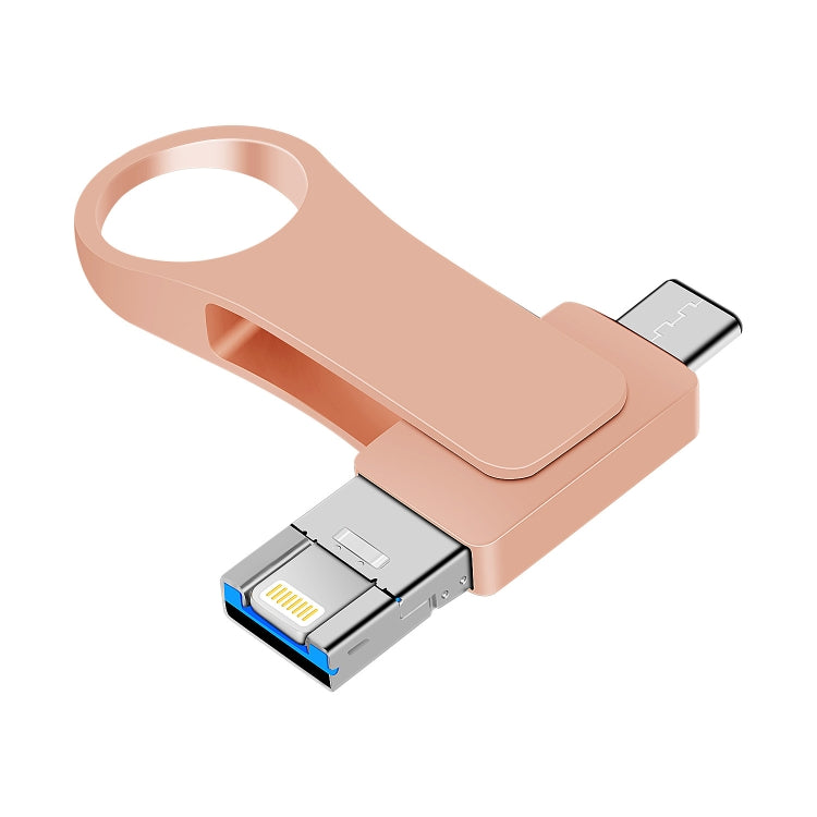 Clé USB en métal 3-en-1 pour ordinateur mobile USB 3.0 + 8 broches + USB-C / Type-C, 8 Go, 16 Go, 32 Go, 64 Go