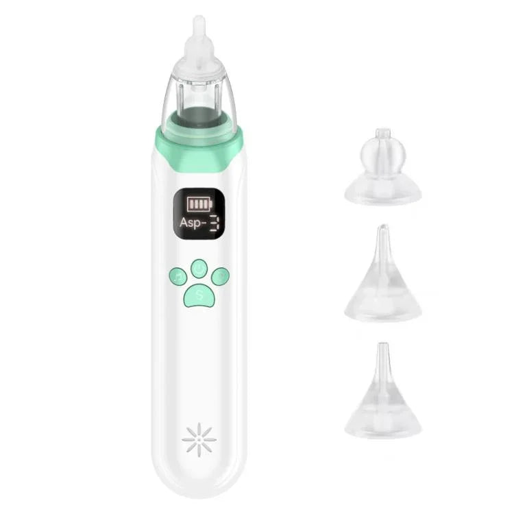 Aspirateur Nasal Électrique pour Bébé avec 3 Vitesses Réglables, Nettoyeur Nasal Électrique