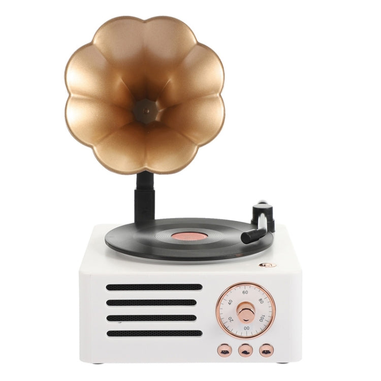 T15 Platine vinyle rétro Petunia, enceinte Bluetooth multifonction mini sans fil, Blanc, Rose, Bleu
