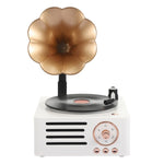 T15 Platine vinyle rétro Petunia, enceinte Bluetooth multifonction mini sans fil, Blanc, Rose, Bleu